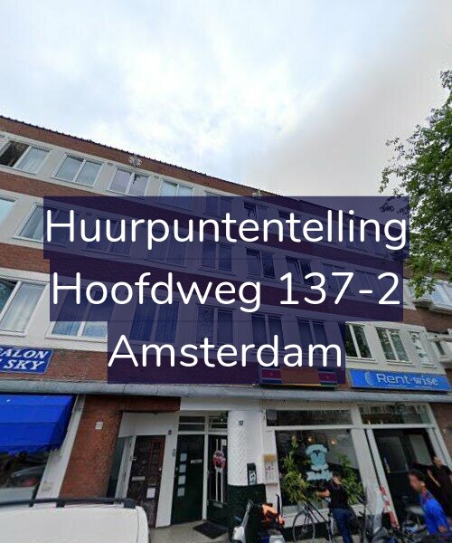 Foto gevel Huurpuntentelling voor Hoofdweg 137-2, Amsterdam