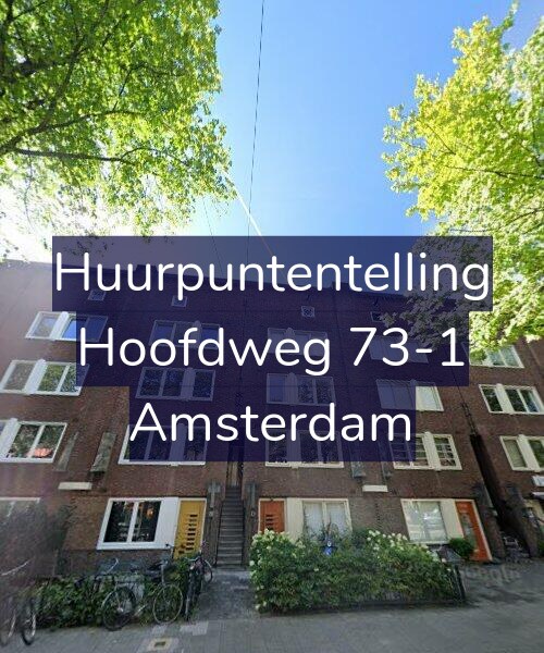 Foto gevel Huurpuntentelling voor Hoofdweg 73-1, Amsterdam