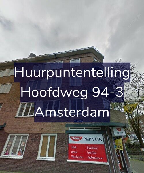 Foto gevel Huurpuntentelling voor Hoofdweg 94-3, Amsterdam