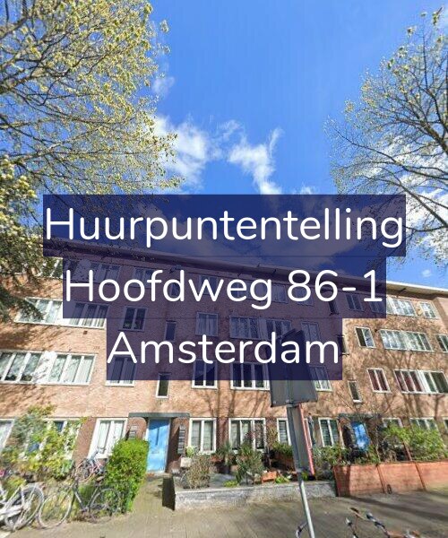 Foto gevel Huurpuntentelling voor Hoofdweg 86-1, Amsterdam