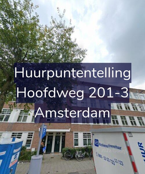 Foto gevel Huurpuntentelling voor Hoofdweg 201-3, Amsterdam