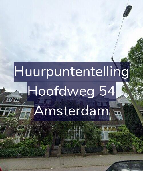 Foto gevel Huurpuntentelling voor Hoofdweg 54, Amsterdam