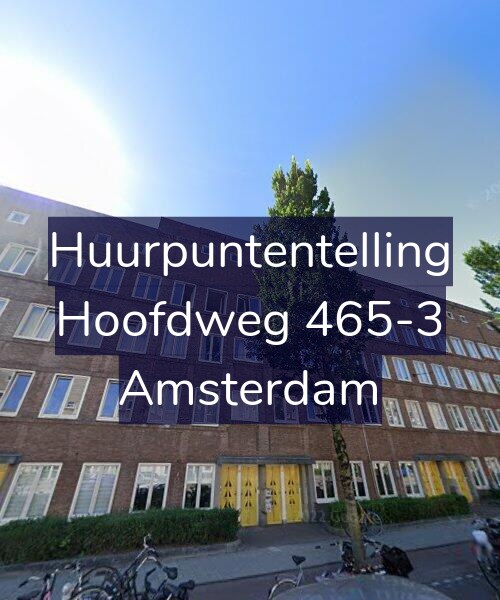 Foto gevel Huurpuntentelling voor Hoofdweg 465-3, Amsterdam
