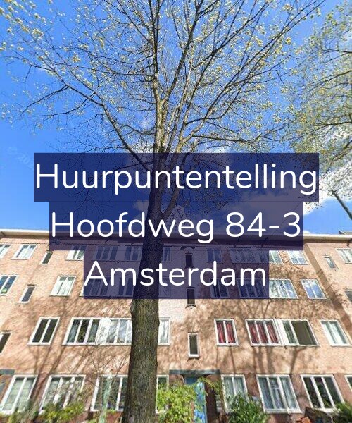 Foto gevel Huurpuntentelling voor Hoofdweg 84-3, Amsterdam