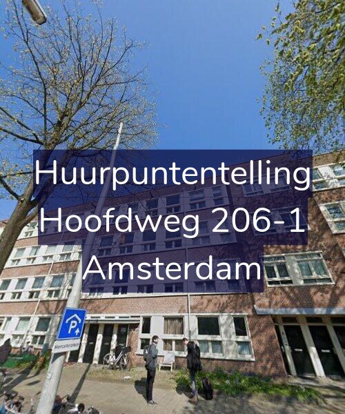 Foto gevel Huurpuntentelling voor Hoofdweg 206-1, Amsterdam