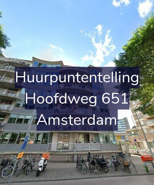 Foto gevel Huurpuntentelling voor Hoofdweg 651, Amsterdam