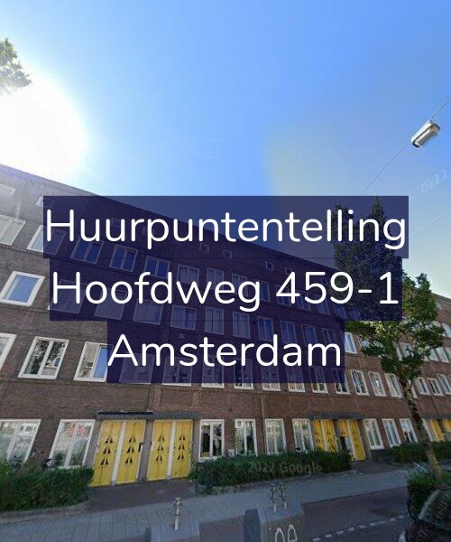 Foto gevel Huurpuntentelling voor Hoofdweg 459-1, Amsterdam