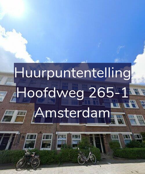 Foto gevel Huurpuntentelling voor Hoofdweg 265-1, Amsterdam