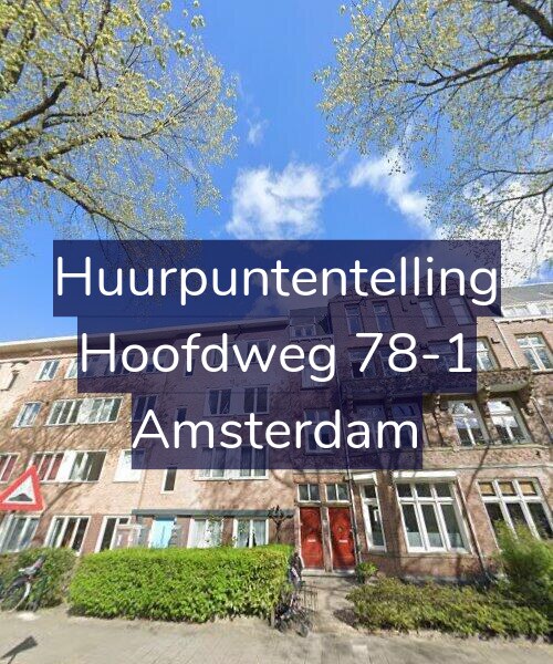 Foto gevel Huurpuntentelling voor Hoofdweg 78-1, Amsterdam