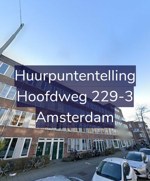 Foto gevel Huurpuntentelling voor Hoofdweg 229-3, Amsterdam
