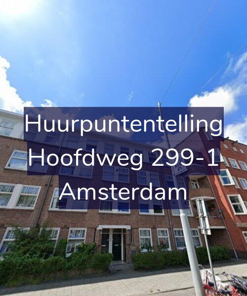 Foto gevel Huurpuntentelling voor Hoofdweg 299-1, Amsterdam