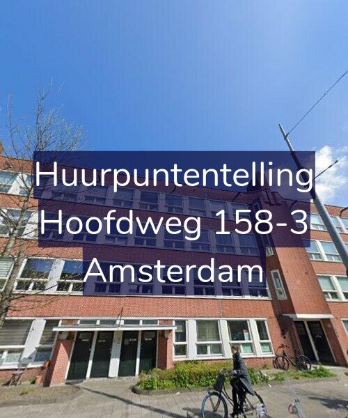 Foto gevel Huurpuntentelling voor Hoofdweg 158-3, Amsterdam
