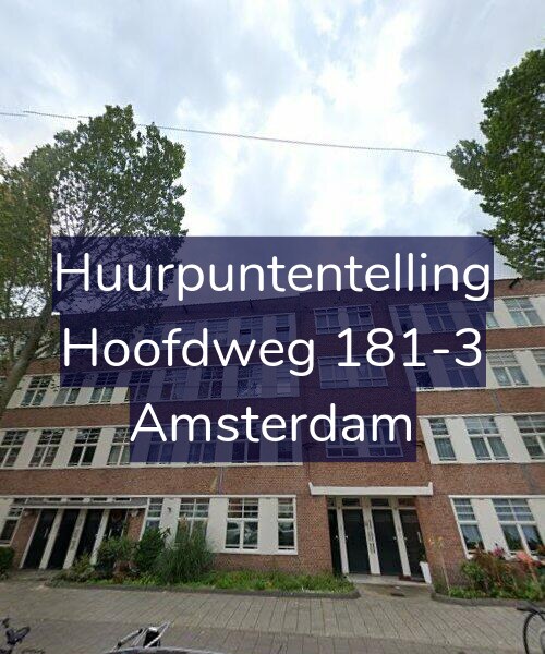 Foto gevel Huurpuntentelling voor Hoofdweg 181-3, Amsterdam