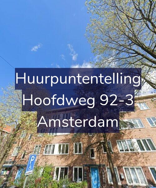 Foto gevel Huurpuntentelling voor Hoofdweg 92-3, Amsterdam