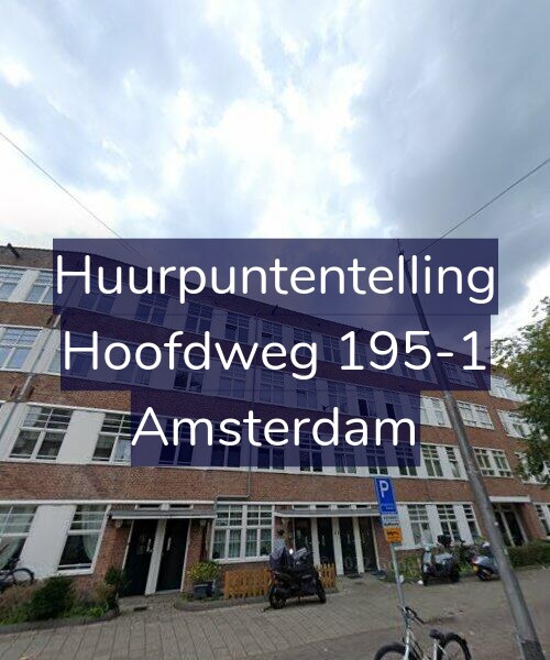 Foto gevel Huurpuntentelling voor Hoofdweg 195-1, Amsterdam