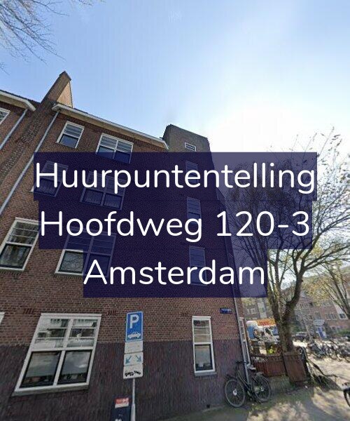 Foto gevel Huurpuntentelling voor Hoofdweg 120-3, Amsterdam