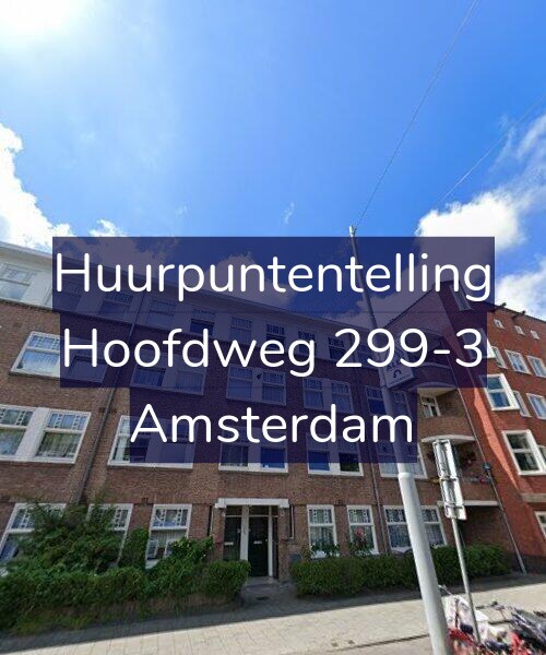 Foto gevel Huurpuntentelling voor Hoofdweg 299-3, Amsterdam