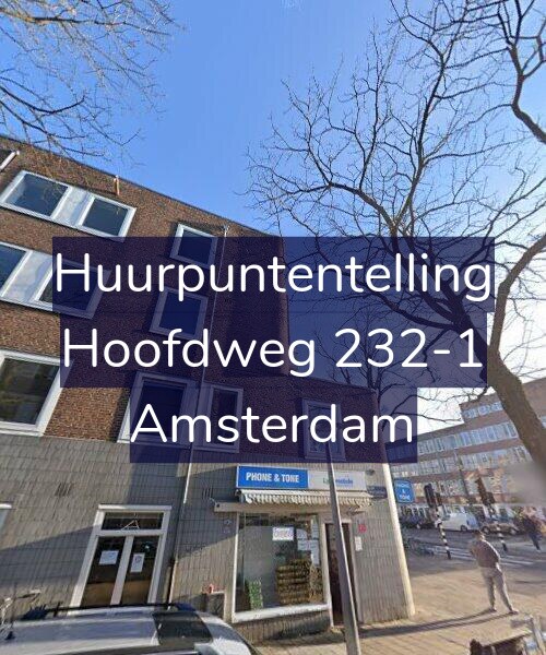 Foto gevel Huurpuntentelling voor Hoofdweg 232-1, Amsterdam