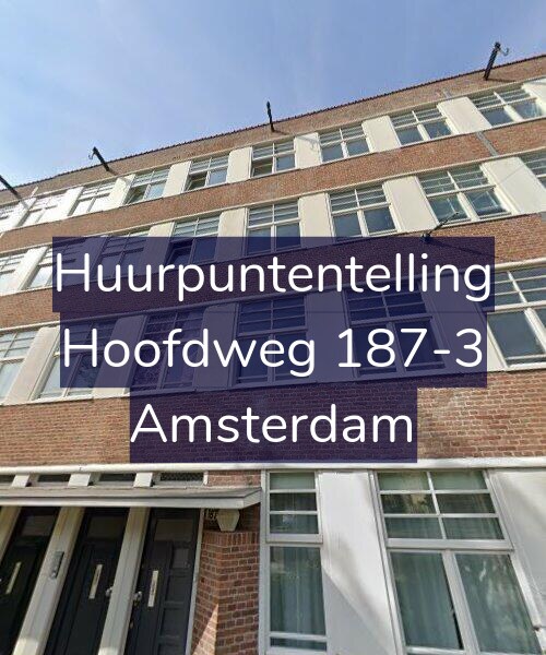 Foto gevel Huurpuntentelling voor Hoofdweg 187-3, Amsterdam