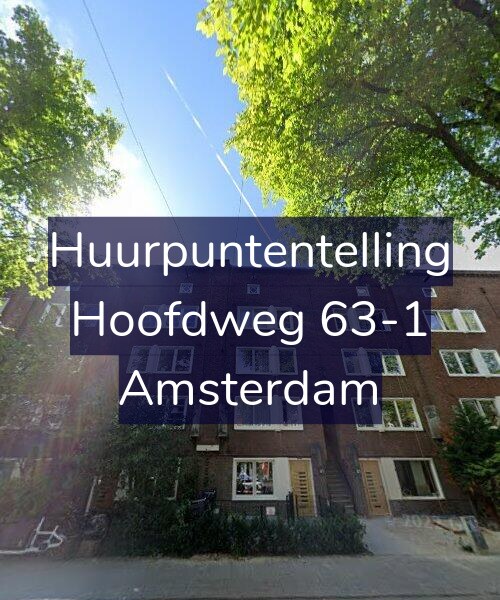 Foto gevel Huurpuntentelling voor Hoofdweg 63-1, Amsterdam