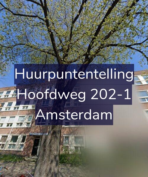 Foto gevel Huurpuntentelling voor Hoofdweg 202-1, Amsterdam