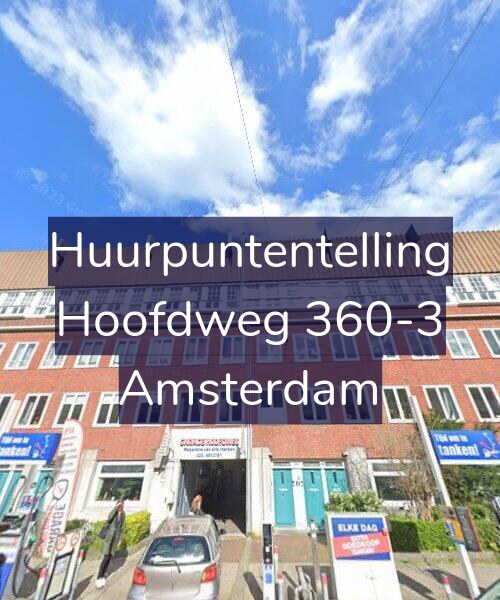 Foto gevel Huurpuntentelling voor Hoofdweg 360-3, Amsterdam
