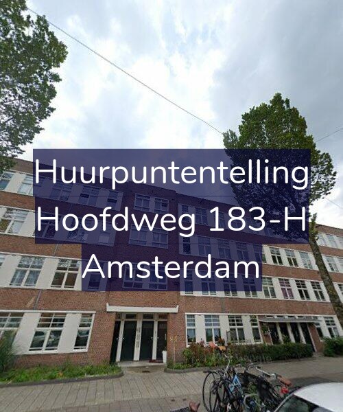 Foto gevel Huurpuntentelling voor Hoofdweg 183-H, Amsterdam