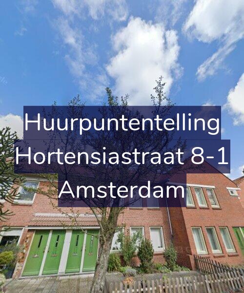 Foto gevel Huurpuntentelling voor Hortensiastraat 8-1, Amsterdam