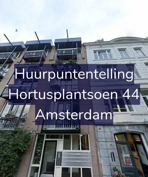 Foto gevel Huurpuntentelling voor Hortusplantsoen 44, Amsterdam