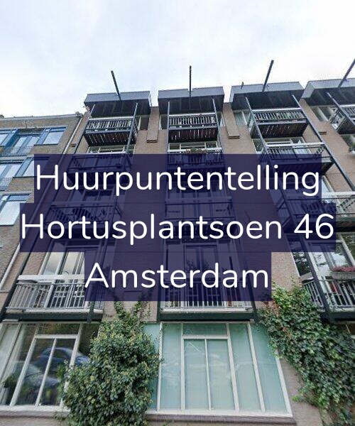 Foto gevel Huurpuntentelling voor Hortusplantsoen 46, Amsterdam