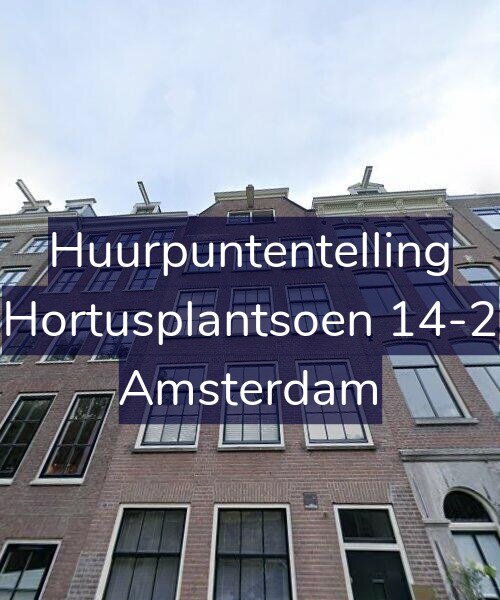 Foto gevel Huurpuntentelling voor Hortusplantsoen 14-2, Amsterdam
