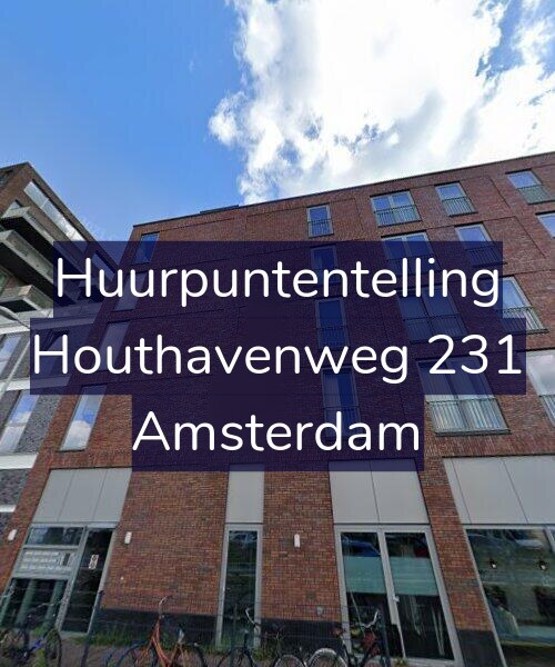 Foto gevel Huurpuntentelling voor Houthavenweg 231, Amsterdam