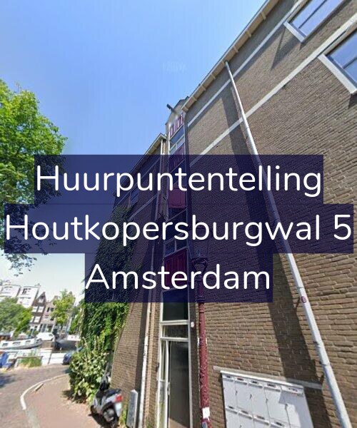 Foto gevel Huurpuntentelling voor Houtkopersburgwal 5, Amsterdam