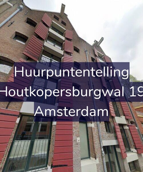 Foto gevel Huurpuntentelling voor Houtkopersburgwal 19, Amsterdam