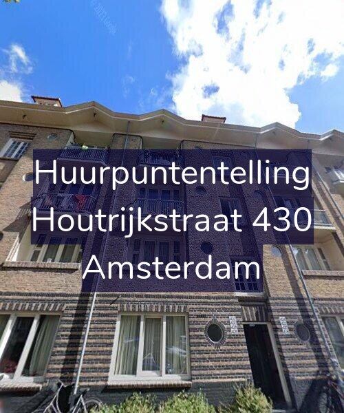Foto gevel Huurpuntentelling voor Houtrijkstraat 430, Amsterdam