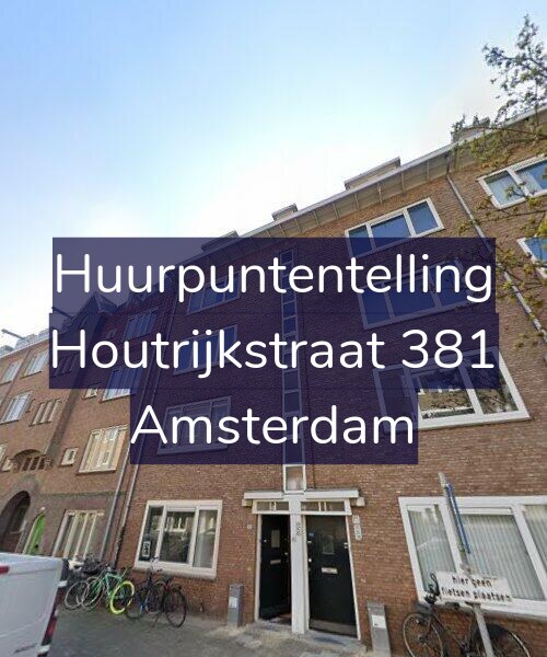 Foto gevel Huurpuntentelling voor Houtrijkstraat 381, Amsterdam