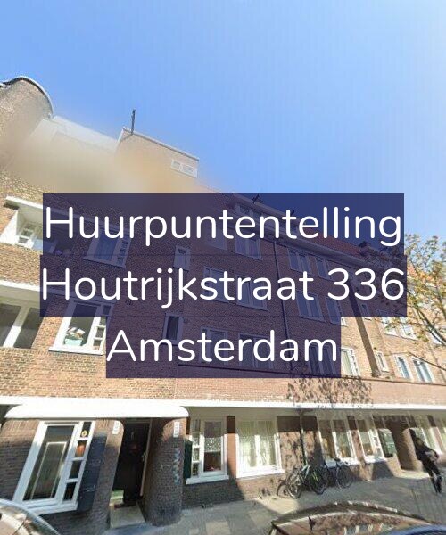 Foto gevel Huurpuntentelling voor Houtrijkstraat 336, Amsterdam
