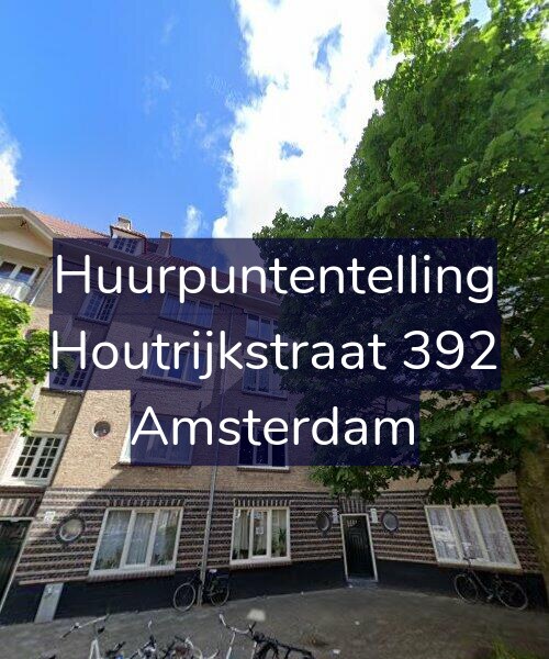 Foto gevel Huurpuntentelling voor Houtrijkstraat 392, Amsterdam