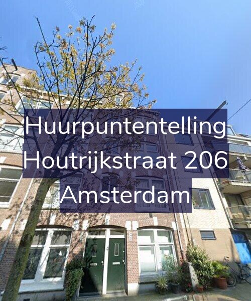 Foto gevel Huurpuntentelling voor Houtrijkstraat 206, Amsterdam