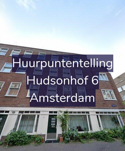 Foto gevel Huurpuntentelling voor Hudsonhof 6, Amsterdam