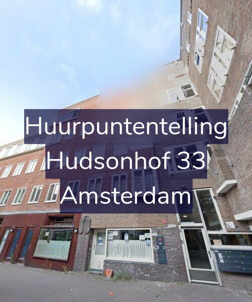 Foto gevel Huurpuntentelling voor Hudsonhof 33, Amsterdam