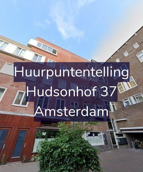 Foto gevel Huurpuntentelling voor Hudsonhof 37, Amsterdam