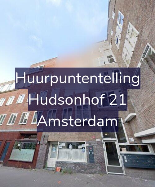 Foto gevel Huurpuntentelling voor Hudsonhof 21, Amsterdam