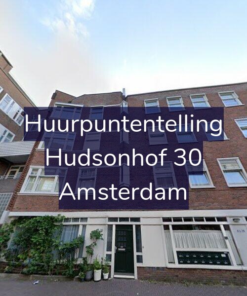 Foto gevel Huurpuntentelling voor Hudsonhof 30, Amsterdam