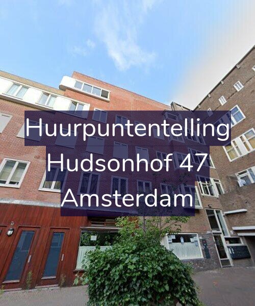 Foto gevel Huurpuntentelling voor Hudsonhof 47, Amsterdam