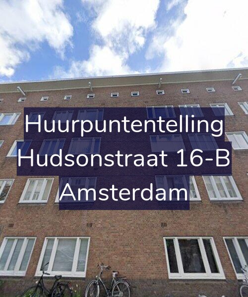 Foto gevel Huurpuntentelling voor Hudsonstraat 16-B, Amsterdam