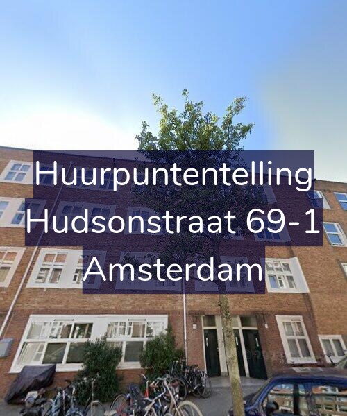 Foto gevel Huurpuntentelling voor Hudsonstraat 69-1, Amsterdam