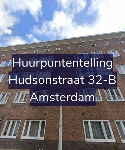 Foto gevel Huurpuntentelling voor Hudsonstraat 32-B, Amsterdam