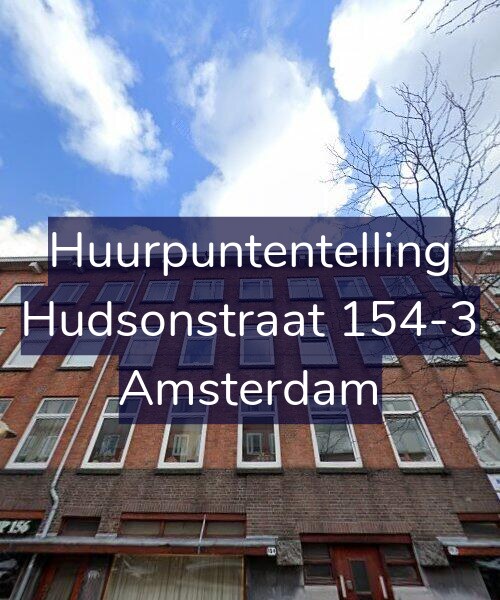 Foto gevel Huurpuntentelling voor Hudsonstraat 154-3, Amsterdam