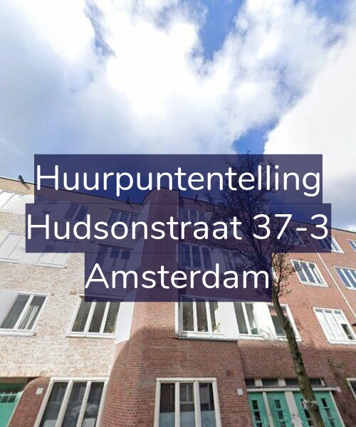 Foto gevel Huurpuntentelling voor Hudsonstraat 37-3, Amsterdam